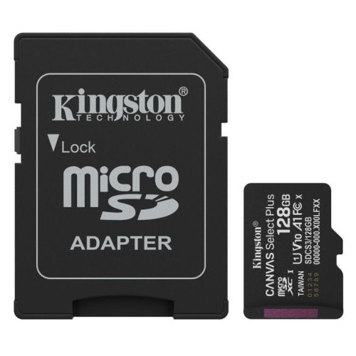 Kingston 128GB Canvas Select Plus MicroSDXC - 150MB/s A1 UHS-I Kingston 128GB Canvas Select Plus MicroSDXC - 150MB/s A1 UHS-I